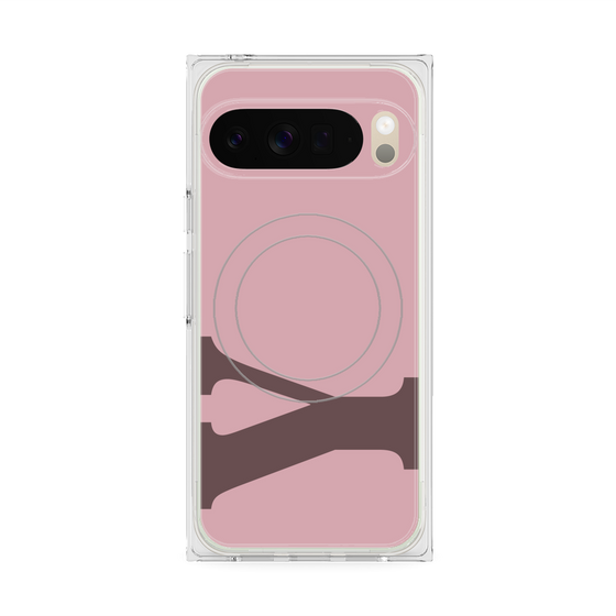 Premium Square Case with Pixelsnap［ Original - initial color - Y dusty pink ］