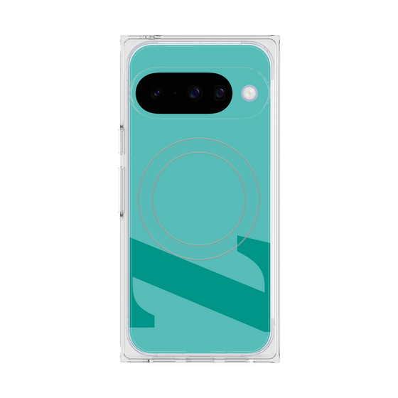 Premium Square Case with Pixelsnap［ Original - initial color - Z light green ］