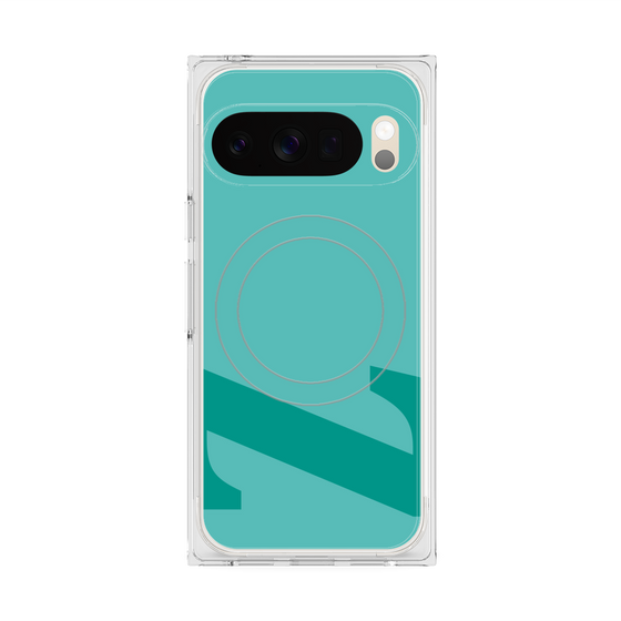 Premium Square Case with Pixelsnap［ Original - initial color - Z light green ］