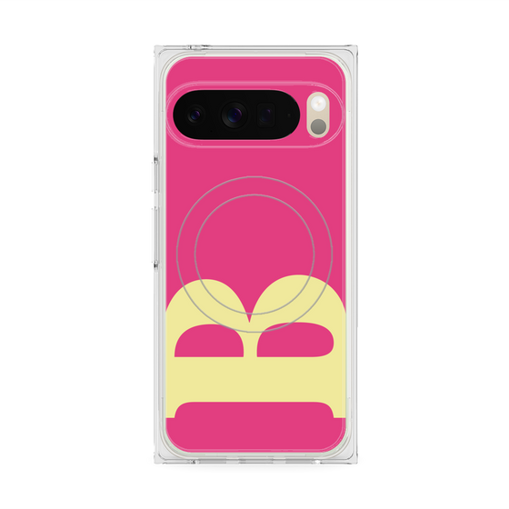 Premium Square Case with Pixelsnap［ Original - initial color - B pink ］