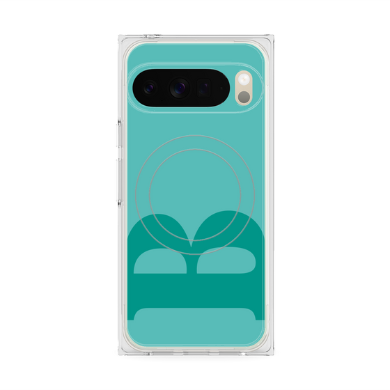 Premium Square Case with Pixelsnap［ Original - initial color - B light green ］