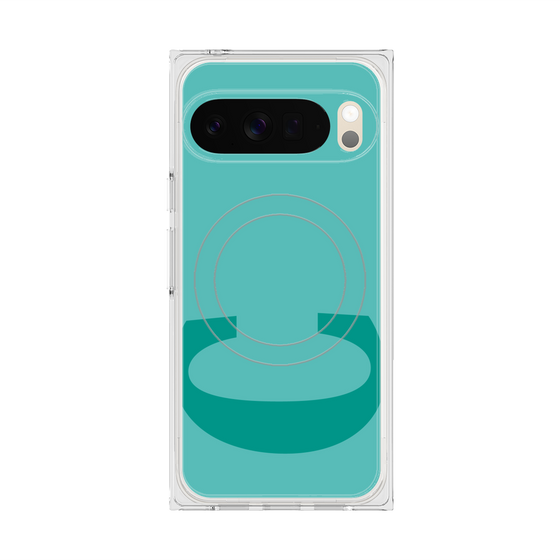 Premium Square Case with Pixelsnap［ Original - initial color - C light green ］