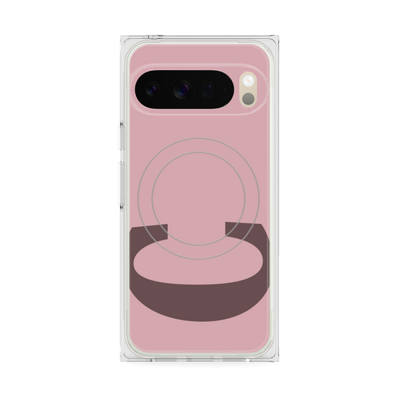 Premium Square Case with Pixelsnap［ Original - initial color - C dusty pink ］