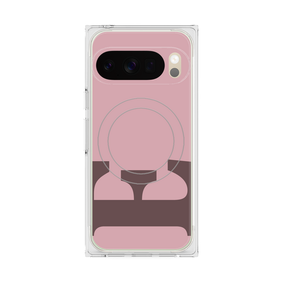 Premium Square Case with Pixelsnap［ Original - initial color - E dusty pink ］