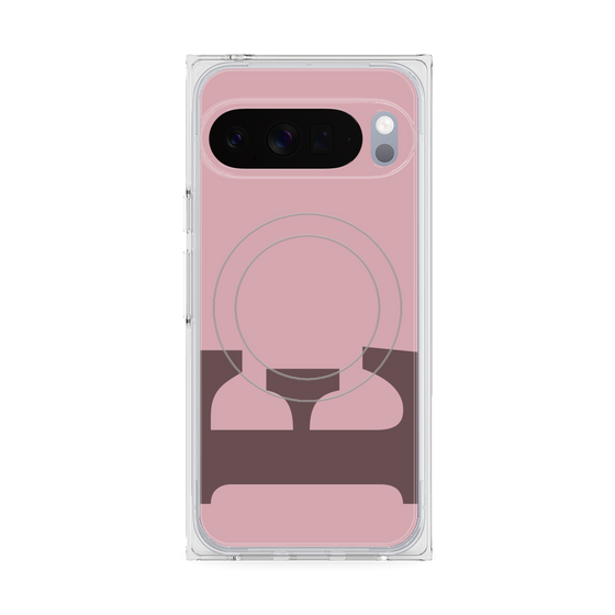 Premium Square Case with Pixelsnap［ Original - initial color - E dusty pink ］