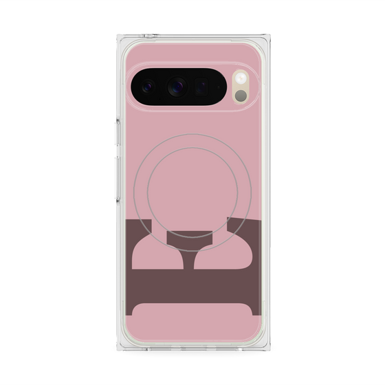 Premium Square Case with Pixelsnap［ Original - initial color - E dusty pink ］