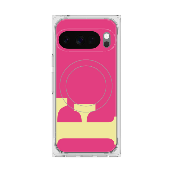 Premium Square Case with Pixelsnap［ Original - initial color - F pink ］
