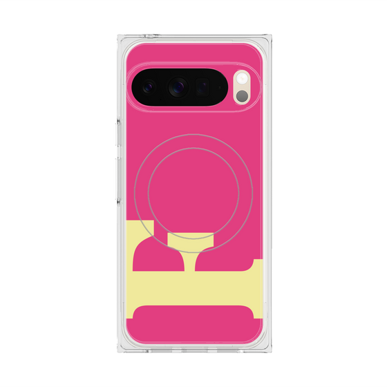 Premium Square Case with Pixelsnap［ Original - initial color - F pink ］