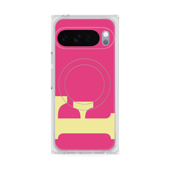 Premium Square Case with Pixelsnap［ Original - initial color - F pink ］