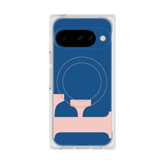 Premium Square Case with Pixelsnap［ Original - initial color - F navy ］