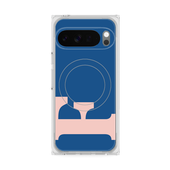 Premium Square Case with Pixelsnap［ Original - initial color - F navy ］