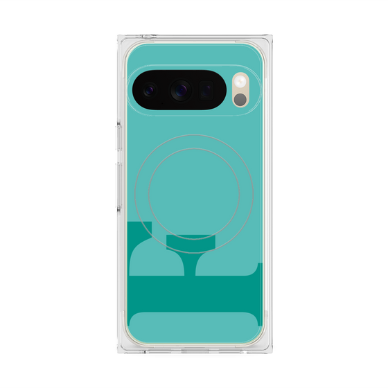 Premium Square Case with Pixelsnap［ Original - initial color - F light green ］