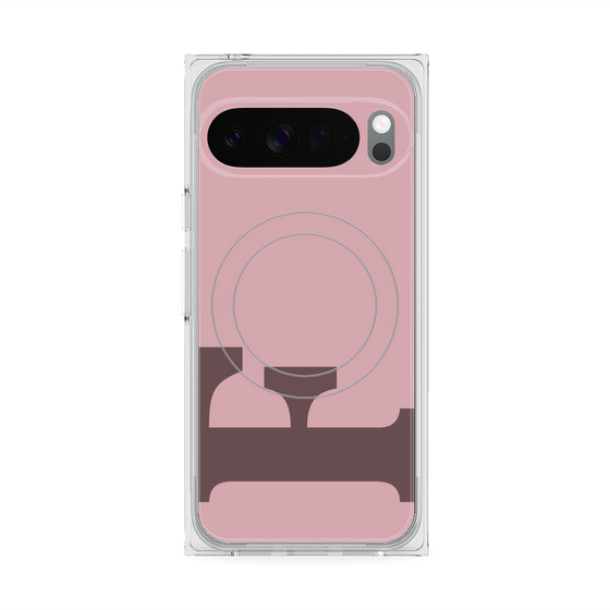 Premium Square Case with Pixelsnap［ Original - initial color - F dusty pink ］