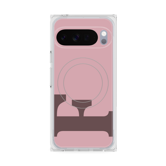 Premium Square Case with Pixelsnap［ Original - initial color - F dusty pink ］
