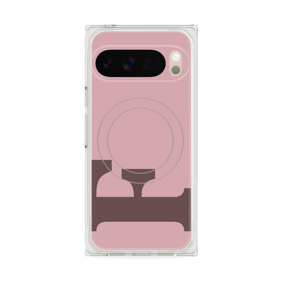 Premium Square Case with Pixelsnap［ Original - initial color - F dusty pink ］