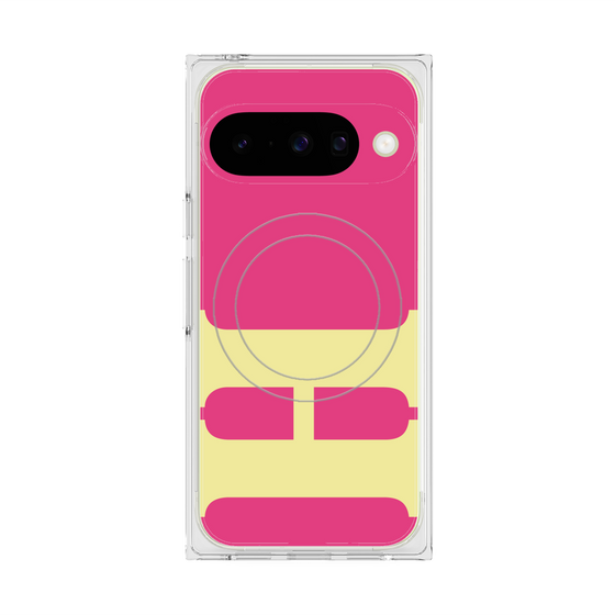 Premium Square Case with Pixelsnap［ Original - initial color - H pink ］