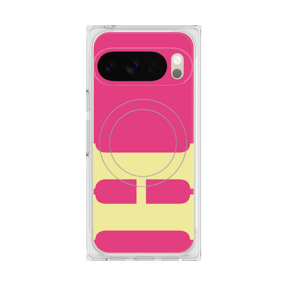 Premium Square Case with Pixelsnap［ Original - initial color - H pink ］