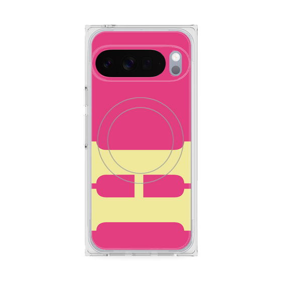 Premium Square Case with Pixelsnap［ Original - initial color - H pink ］