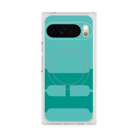 Premium Square Case with Pixelsnap［ Original - initial color - H light green ］