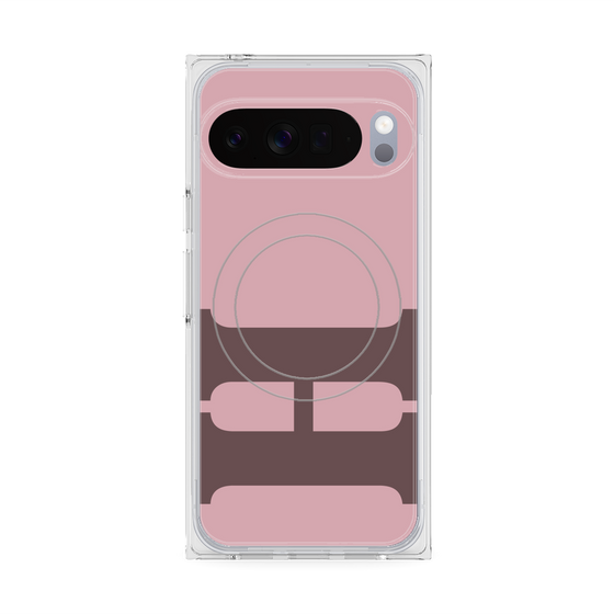 Premium Square Case with Pixelsnap［ Original - initial color - H dusty pink ］
