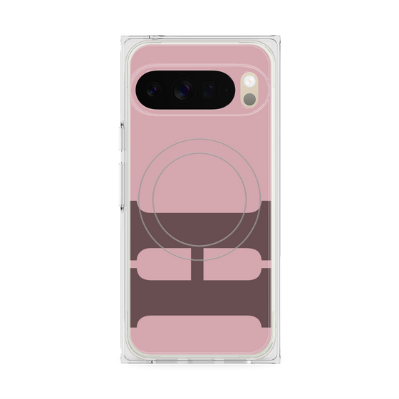 Premium Square Case with Pixelsnap［ Original - initial color - H dusty pink ］