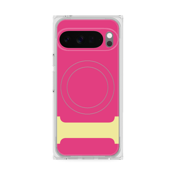 Premium Square Case with Pixelsnap［ Original - initial color - I pink ］