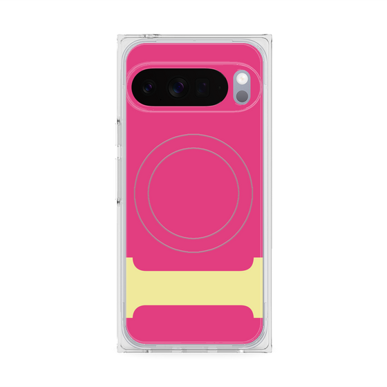 Premium Square Case with Pixelsnap［ Original - initial color - I pink ］