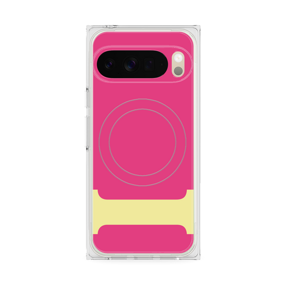 Premium Square Case with Pixelsnap［ Original - initial color - I pink ］