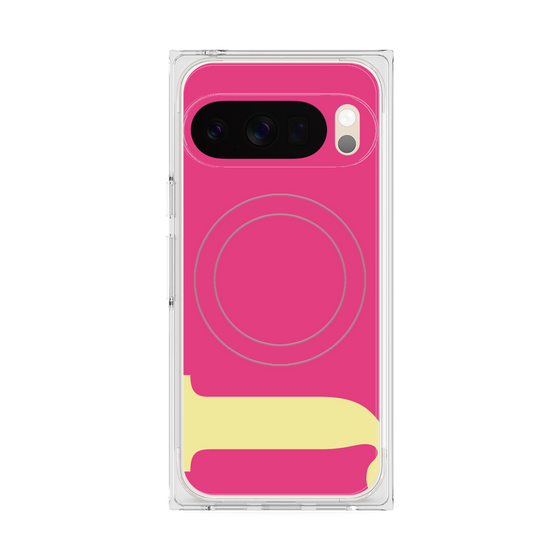 Premium Square Case with Pixelsnap［ Original - initial color - J pink ］
