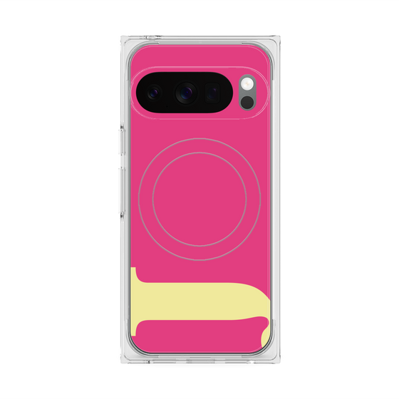 Premium Square Case with Pixelsnap［ Original - initial color - J pink ］