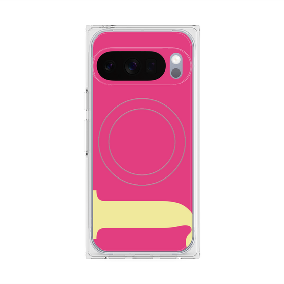 Premium Square Case with Pixelsnap［ Original - initial color - J pink ］