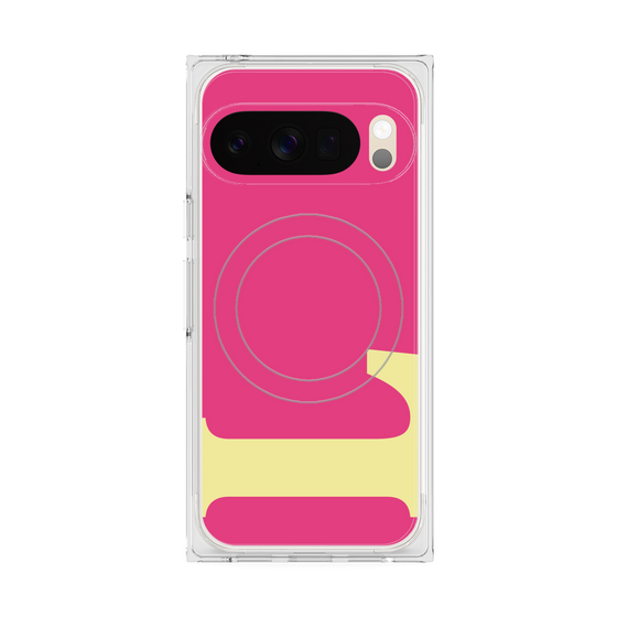 Premium Square Case with Pixelsnap［ Original - initial color - L pink ］