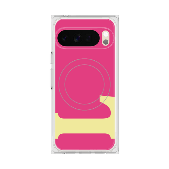 Premium Square Case with Pixelsnap［ Original - initial color - L pink ］