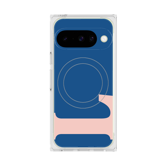 Premium Square Case with Pixelsnap［ Original - initial color - L navy ］