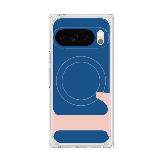 Premium Square Case with Pixelsnap［ Original - initial color - L navy ］