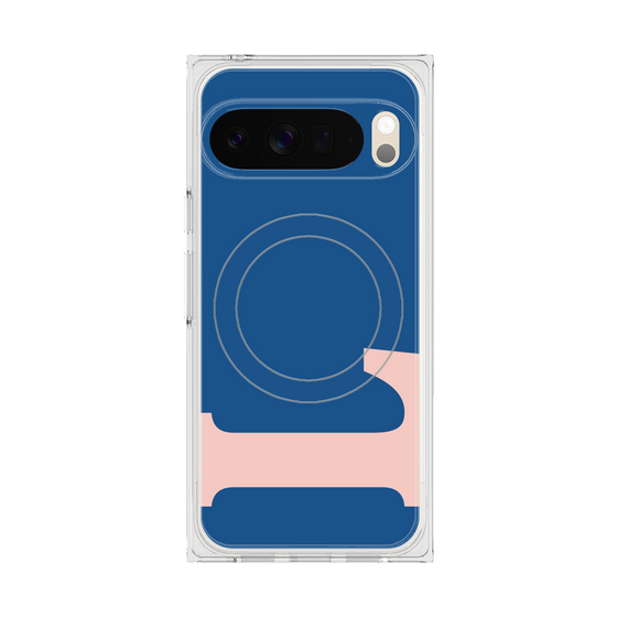 Premium Square Case with Pixelsnap［ Original - initial color - L navy ］