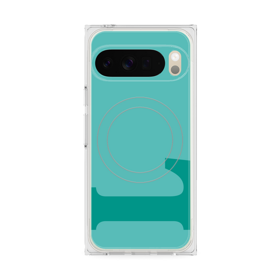 Premium Square Case with Pixelsnap［ Original - initial color - L light green ］