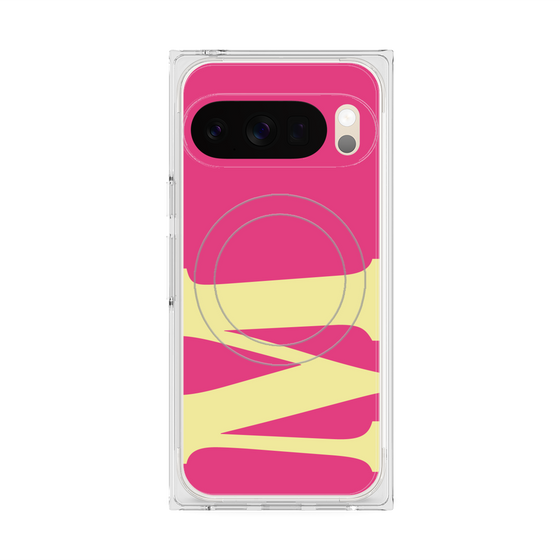 Premium Square Case with Pixelsnap［ Original - initial color - M pink ］