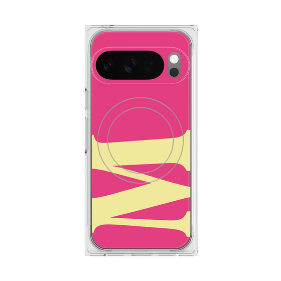 Premium Square Case with Pixelsnap［ Original - initial color - M pink ］