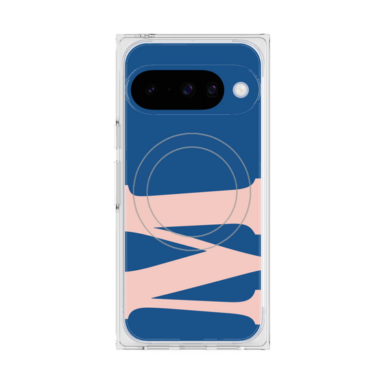 Premium Square Case with Pixelsnap［ Original - initial color - M navy ］