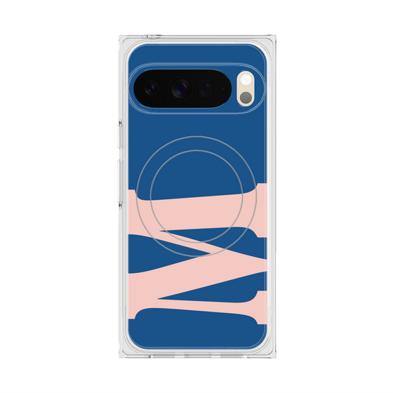 Premium Square Case with Pixelsnap［ Original - initial color - M navy ］