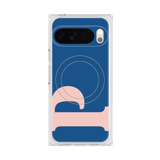 Premium Square Case with Pixelsnap［ Original - initial color - P navy ］