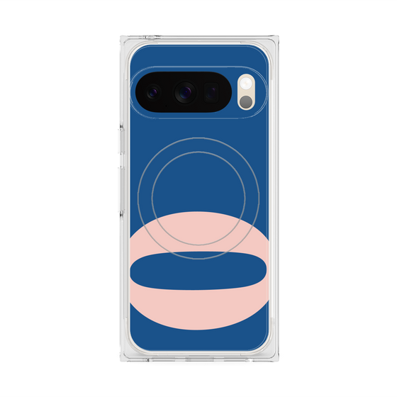 Premium Square Case with Pixelsnap［ Original - initial color - Q navy ］