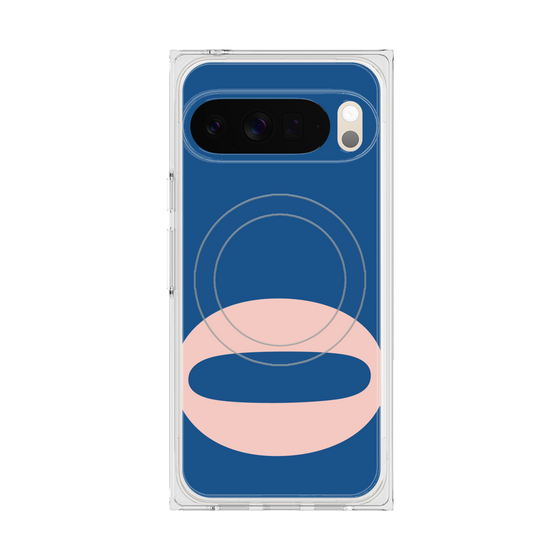 Premium Square Case with Pixelsnap［ Original - initial color - Q navy ］