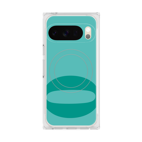 Premium Square Case with Pixelsnap［ Original - initial color - Q light green ］