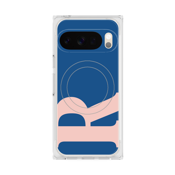 Premium Square Case with Pixelsnap［ Original - initial color - R navy ］