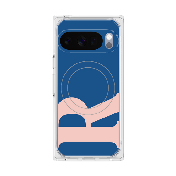 Premium Square Case with Pixelsnap［ Original - initial color - R navy ］