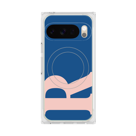 Premium Square Case with Pixelsnap［ Original - initial color - R navy ］