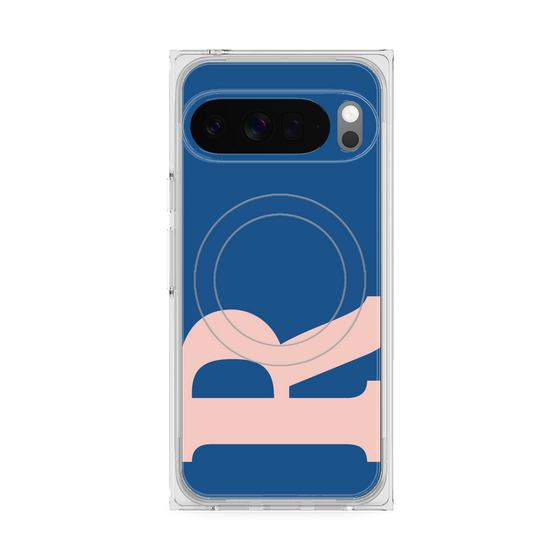 Premium Square Case with Pixelsnap［ Original - initial color - R navy ］