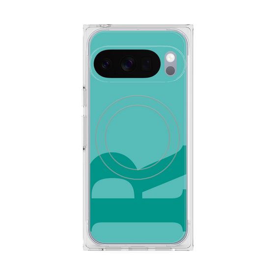 Premium Square Case with Pixelsnap［ Original - initial color - R light green ］